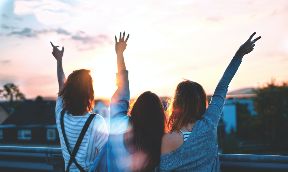 Group of women celebrating elemental diet solutions
