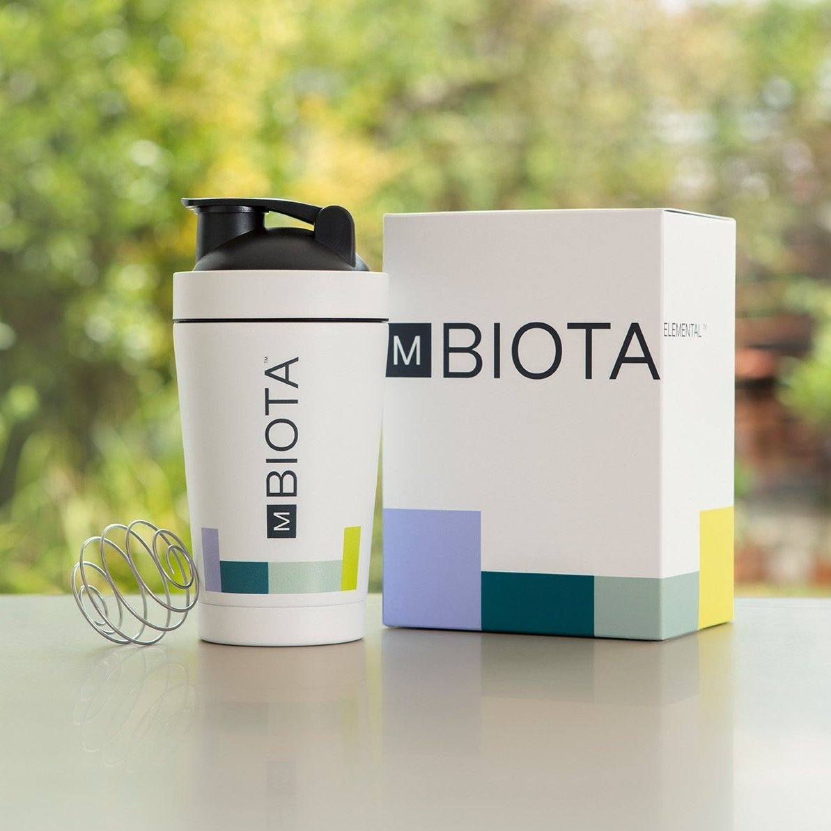 mbiota welcome kit and shaker bottle