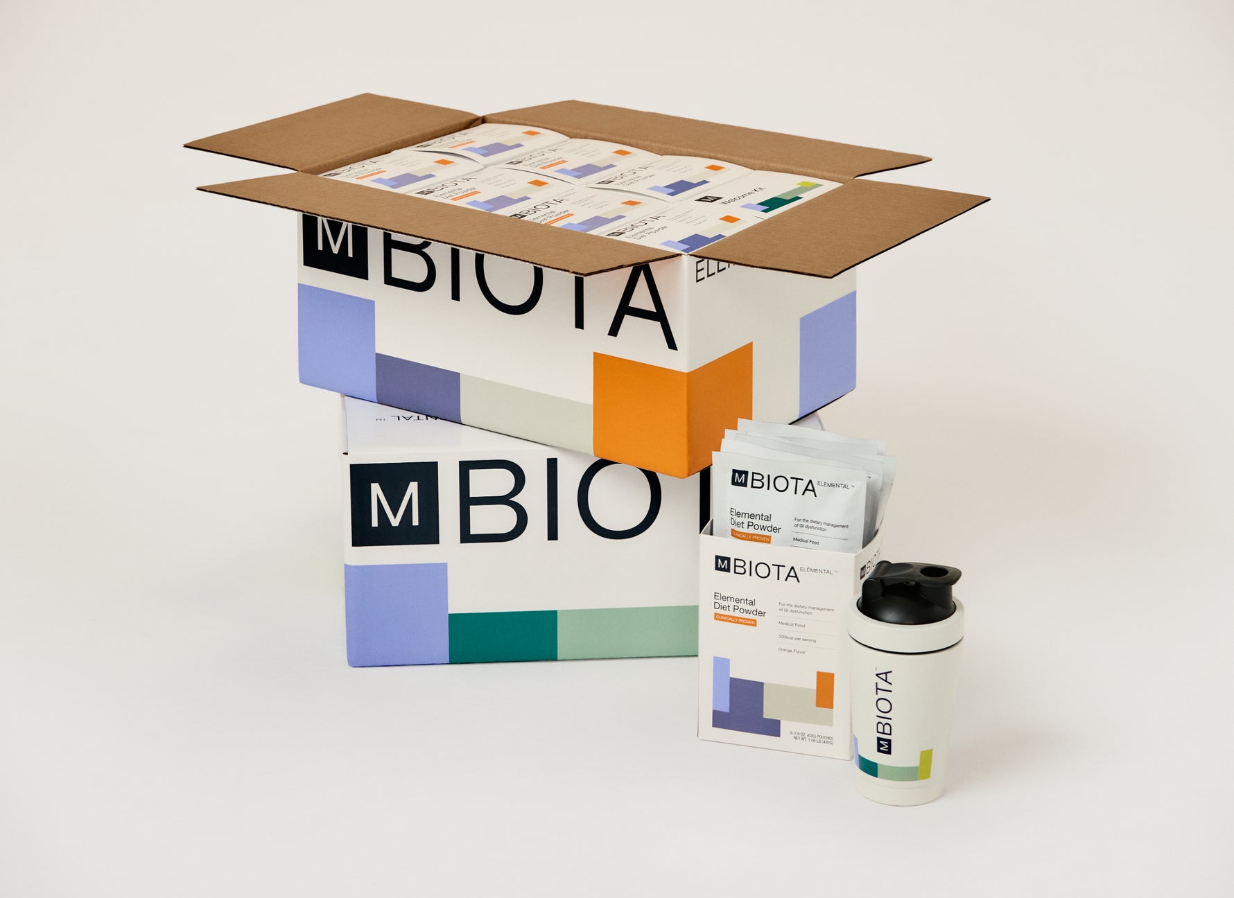 mBIOTA Elemental 2-Week Protocol elemental diet powder – orange flavor 
