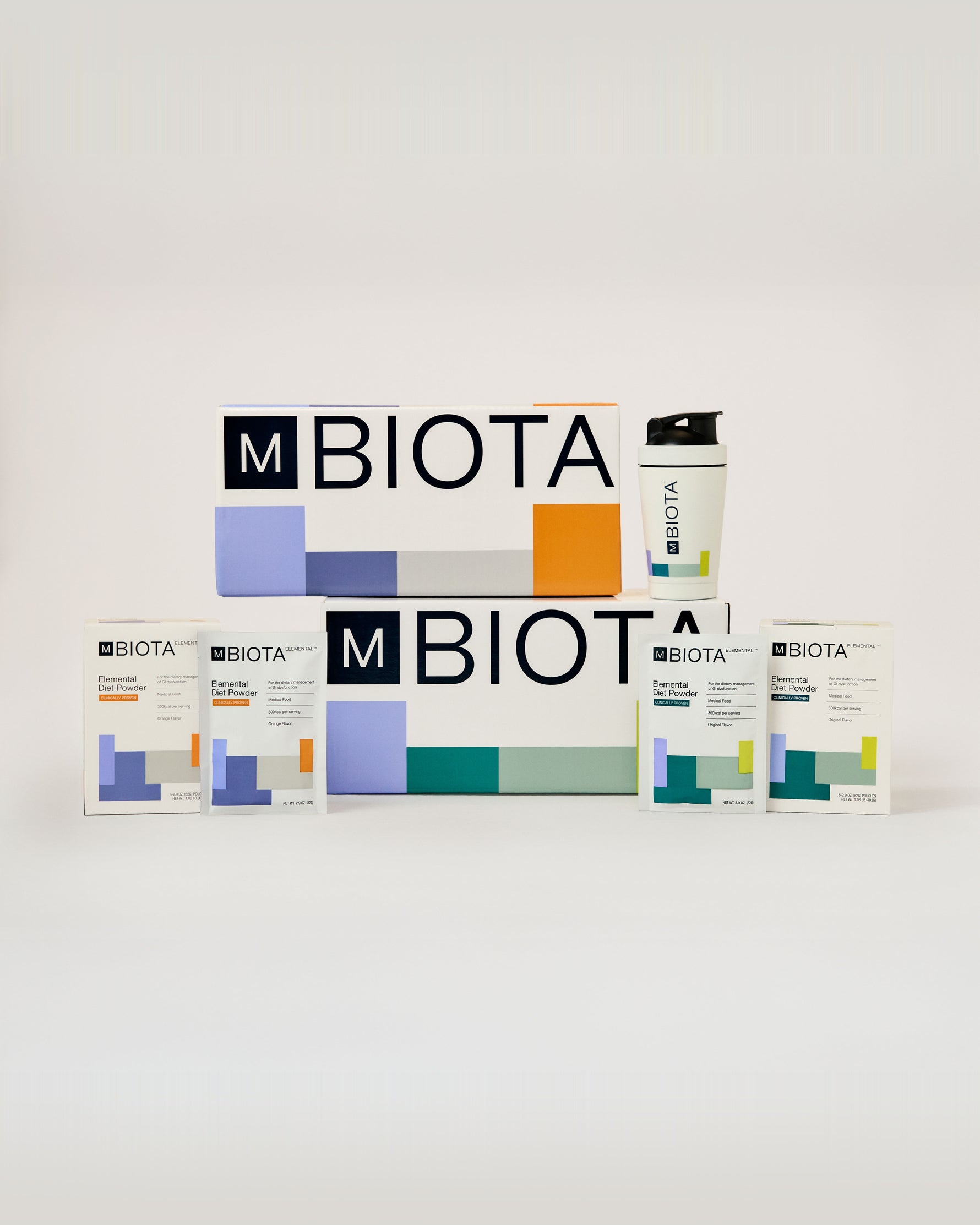 mBIOTA Elemental 2-Week Protocol elemental diet powder – mixed flavor 