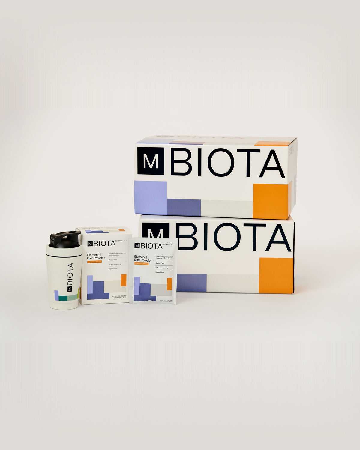 mBIOTA Elemental 2-Week Protocol elemental diet powder – orange flavor 